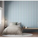 Ver imagem 2 de Papel de Parede Bobinex Revoada - Xadrez Quadros Azul Céu 4451