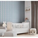 Ver imagem 3 de Papel de Parede Bobinex Revoada - Xadrez Quadros Azul Céu 4451