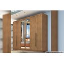 Ver imagem 4 de Guarda Roupa Casal 6 Portas e 6 Gavetas c/ Espelho Dello Plus Freijó/FendiOff - Novo Horizonte