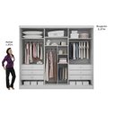Ver imagem 3 de Guarda Roupa Casal 6 Portas e 6 Gavetas c/ Espelho Dello Plus Freijó/FendiOff - Novo Horizonte