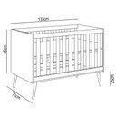 Ver imagem 4 de Berço Americano Mini Cama Retrô Aurora P14 Branco - Mpozenato