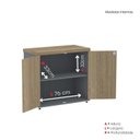 Ver imagem 6 de Armário para Escritório Baixo 2 Portas com Chave