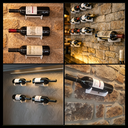 Ver imagem 5 de 3 Suportes de Parede Porta Garrafa de Vinho Adega Vertical Estilo Moderno Aço Robusto Branco