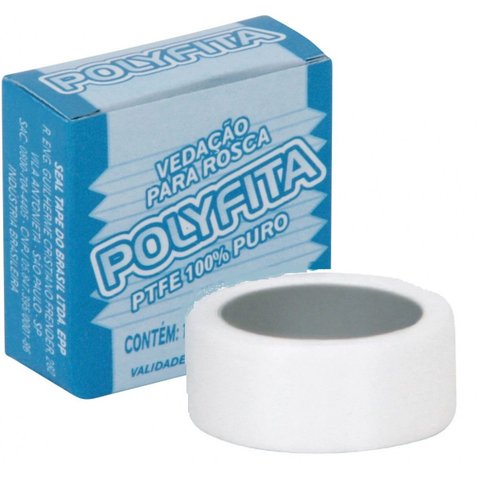 Kit 120 Fita Veda Rosca Branca 18mm Seal-tape 10m - Polyfita