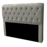 Cabeceira Casal Cama Box Estofada Elisa 140 Cm Veludo - 4