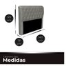 Cabeceira Casal Cama Box Estofada Elisa 140 Cm Veludo - 5