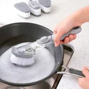 Ver imagem 2 de Escova + Esponja para Lavar Louça com Dispenser (2 em 1 )