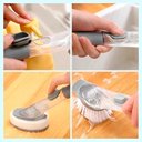 Ver imagem 4 de Escova + Esponja para Lavar Louça com Dispenser (2 em 1 )