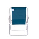 Ver imagem 6 de Kit 4 Cadeira Praia Alta Alumínio Conforto 120 Kg Azul Mor