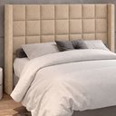 Ver imagem 1 de Cabeceira para Cama Box Casal 158cm Tratto Linho Bege - Sallar Home