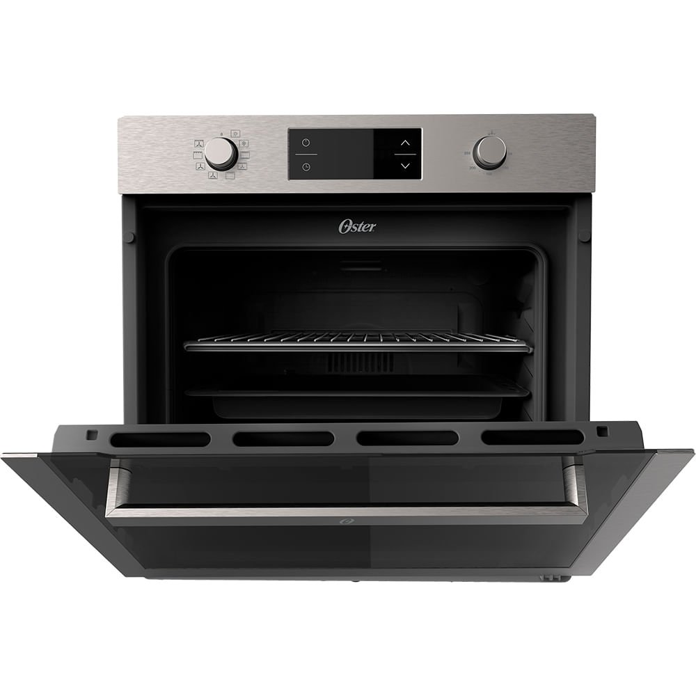 Forno de Embutir Elétrico Oster Semi Digital Black Inox 75L - 220V - 4