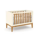 Ver imagem 2 de Berço Americano New Off White Freijó e Guarda Roupa Infantil 4 Portas Off White Eco Wood com Colchão