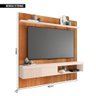 Painel para Tv's até 65 Polegadas Moon Marrom Caemmun - 7