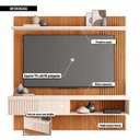 Ver imagem 6 de Painel para Tv's até 65 Polegadas Moon Marrom Caemmun