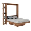 Ver imagem 1 de Cama Articulada Casal para Colchão 138 x 188cm Multimóveis VCR35034 Amêndoa