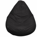 Ver imagem 1 de Puff Pera com Enchimento Decoração Conforto Eventos Almofadão - Preto