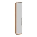 Ver imagem 1 de Roupeiro Modulado 1 Porta e Prateleiras 245x42,8cm Setiba Plus Carvalho/off White