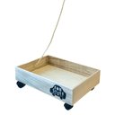 Ver imagem 3 de PORTA BRINQUEDO DE MADEIRA COM RODAS E CABO PRA PUXAR_672494