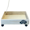 Ver imagem 5 de PORTA BRINQUEDO DE MADEIRA COM RODAS E CABO PRA PUXAR_672494