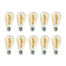 Kit 10 Lâmpadas Filamento LED ST64 4W Vintage Retrô Âmbar - 1