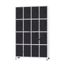Ver imagem 1 de Armário Roupeiro De Aço Para Vestiário 16 Portas Locker Preto