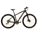 Ver imagem 1 de Bicicleta Aro 29 Câmbio Shimano 21v Preto e Laranja X-PROBIKE:17