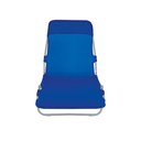 Ver imagem 3 de Cadeira Espreguiçadeira Textilene Azul Marinho Mor