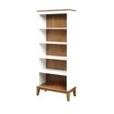 Ver imagem 1 de Estante England 4 Prateleiras Cor Branco com Amendoa 180cm - 62792