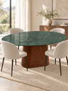 Ver imagem 3 de Mesa de Jantar Oval Verde Guatemala 120x80cm Cone - Pau Ferro