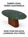 Ver imagem 4 de Mesa de Jantar Oval Verde Guatemala 120x80cm Cone - Pau Ferro