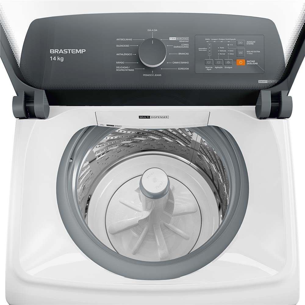 Máquina de Lavar Brastemp 14Kg Branca com Ciclo Tira Manchas Advanced e Smart Sensor - BWK14BB 220v - 4