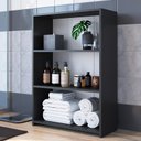 Ver imagem 1 de Estante para Livros Multiuso Organizadora Baixa 63cm Funcionale Mo040 Art In Móveis - Preta