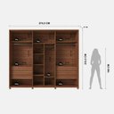 Ver imagem 4 de Guarda-Roupa Casal com 6 Portas Vidro Reflecta e LED 6 Gavetas Speculum 274 cm – Canella