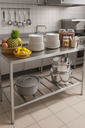 Ver imagem 3 de Mesa Inox Paneleiro 90cm C Industrial Prateleira Panelas