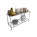 Ver imagem 2 de Mesa Inox Paneleiro 90cm C Industrial Prateleira Panelas