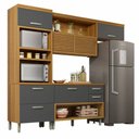 Ver mais imagens de Cozinha 3 Peças Ripado Torre Quente Princesa 100% Mdf Nesher