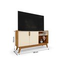 Ver imagem 3 de Rack Bancada Vitória para TV até 55 Polegadas 135cm MDP Off White Loja Doce Lar
