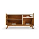 Ver imagem 4 de Rack Bancada Vitória para TV até 55 Polegadas 135cm MDP Off White Loja Doce Lar
