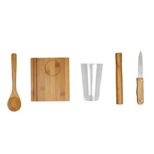 Conjunto para Caipirinha Bamboo 5 Peças