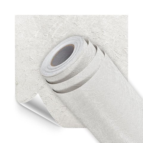 Papel de Parede Adesivo Lavavel Texturizado Rabiscado Cinza Claro 500x60cm