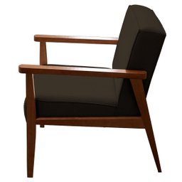 Kit 2 Poltronas Decorativa Laura Corino Marrom Escuro - 6