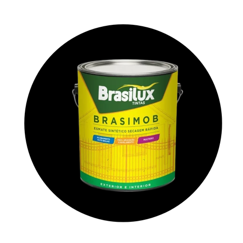 Esmalte Sintetico Brasimob Brasilux 3,6l:preto
