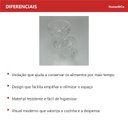 Ver imagem 4 de Potiche Decorativo de Cristal Transparente 27x15x15cm Tampa Enfeite Sala Mesa