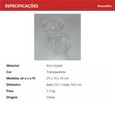 Ver imagem 7 de Potiche Decorativo de Cristal Transparente 27x15x15cm Tampa Enfeite Sala Mesa
