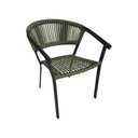 Ver imagem 2 de Kit 6 Cadeira Gourmet Corda Náutica Verde Musgo Base Alumínio Sofia Linha Plus