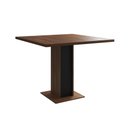 Ver imagem 5 de Mesa Jantar Londres Quadrada Amêndoa 90m Base Preta 4 Cadeiras Eames Estofadas Vermelho Ferro Preto