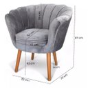 Ver imagem 3 de Kit 2 Poltronas Pétala Decorativa Pé Palito Varias Cores