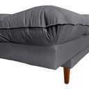 Ver imagem 2 de Sofá Cama Andorra com Banqueta Corano 3 Lugares Reclinável Império Cinza 312