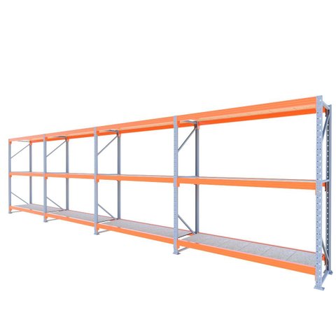 Mini Porta Pallet Prateleira Reguláveis 600 Kg Total Inicial + 2 Continuação 3 Niveis
