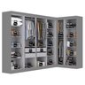 Guarda-roupa Modulação 11 Portas Canto Paris - 5